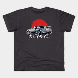 NISSAN GTR R34 Kids T-Shirt